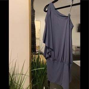 Mini balloon dress- Size S.. grey- off the shoulder- from Venus